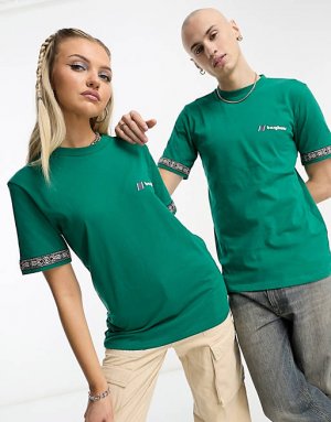 Зеленая футболка унисекс Tramantana с ацтекской окантовкой Berghaus