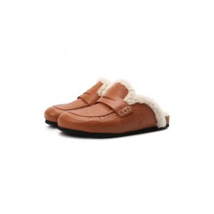 Кожаные сабо JW Anderson. Цвет: коричневый