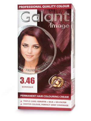 Cтойкая крем-краска для волос  GALANT 3.46 бордо, 115мл.,(Болгария) Image. Цвет: бордовый