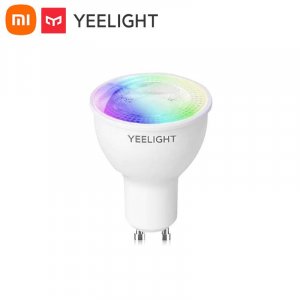 Умная светодиодная лампа Yeelight GU10, красочная W1, приложение для синхронизации музыки и музыки, голосовое управление, энергосберегающий свет, длительный срок службы Xiaomi