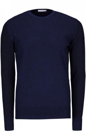 Вязаный пуловер Cortigiani. Цвет: темно-синий