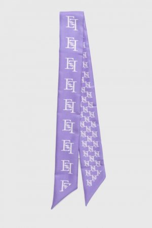 Шелковый шарф , фиолетовый Elisabetta Franchi