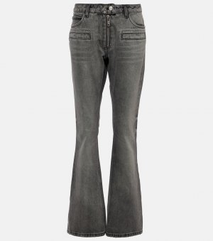 Прямые джинсы с низкой посадкой Courrèges, серый Courreges