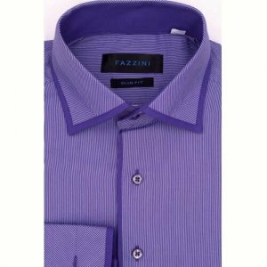 Рубашка , размер M, фиолетовый Fazzini. Цвет: фиолетовый