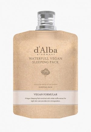 Маска для лица dAlba d'Alba Waterfull Vegan Sleeping Pack, 60 мл. Цвет: белый