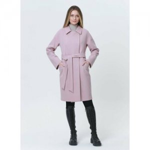 Пальто , размер 44, розовый КАЛЯЕВ. Цвет: синий
