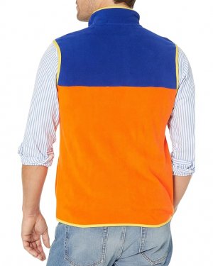 Утепленный жилет Color-Blocked Brushed Fleece Vest, цвет Orange Multi Polo Ralph Lauren