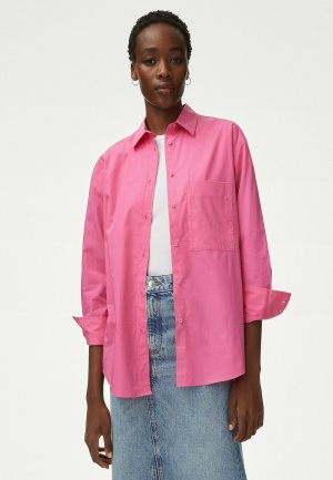 Блузка-рубашка COLLARED , цвет medium pink Marks & Spencer