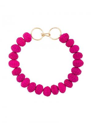 Ожерелье из бус Carolina Herrera. Цвет: розовый