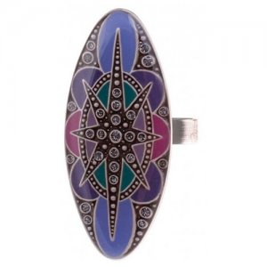 Кольца K74492 V Clara Bijoux. Цвет: фиолетовый