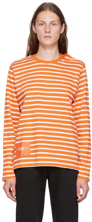 Оранжевая футболка с длинными рукавами Striped T-Shirt Marc Jacobs
