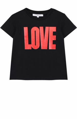 Трикотажная футболка с принтом Givenchy. Цвет: черный