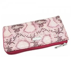 Женский кожаный кошелек на молнии СВ 3065-395 Sergio Valentini. Цвет: розовый