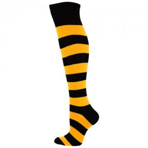Женские гольфы высокие, размер 23/25 (36-41), желтый Годовой запас носков. Цвет: желтый