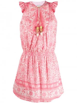 Платье мини Lola с цветочным принтом Alicia Bell. Цвет: розовый