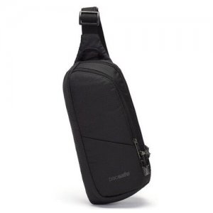 Рюкзак однолямочный Vibe 150 sling черная смола Pacsafe. Цвет: черный