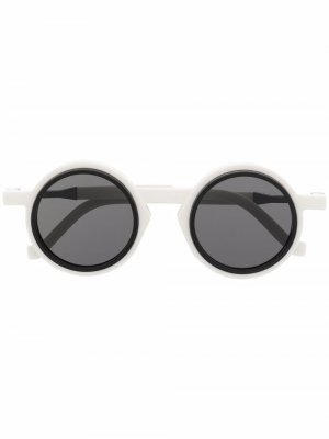Солнцезащитные очки WL0042 в круглой оправе VAVA Eyewear. Цвет: белый