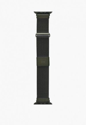 Ремешок для часов Uniq Apple Watch 41/40/38 мм Dante миланская петля из нержавеющей стали. Цвет: зеленый