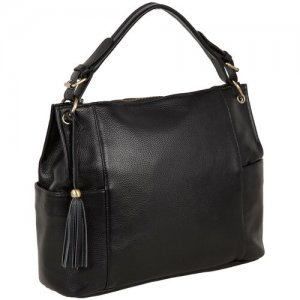 Женская сумка Pola, через плечо,класическая, удобная сумка, натуральная кожа 36 x 29 13 POLAR. Цвет: черный