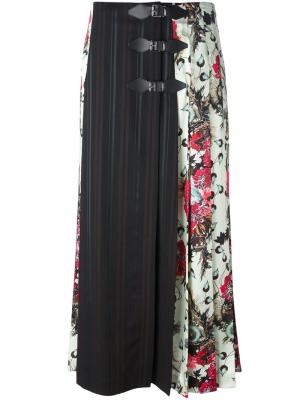 Длинная юбка с панельным дизайном Antonio Marras. Цвет: зелёный