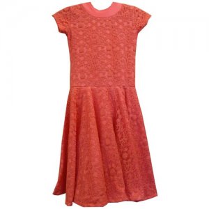 Бальное детское Платье рейтинговое светло-красная на рост 134-140см 103LX Персиковый 134-140cm RusUp. Цвет: красный