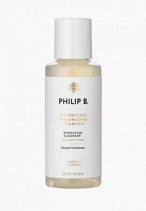 Шампунь Philip B. для объема WEIGHTLESS VOLUMIZING Shampoo, 60 мл. Цвет: прозрачный