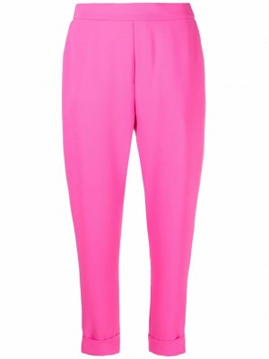 Укороченные зауженные брюки P.A.R.O.S.H.. Цвет: розовый