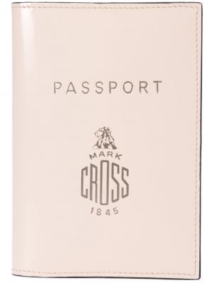 Обложка для паспорта Mark Cross. Цвет: розовый и фиолетовый