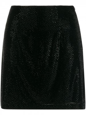 Декорированная юбка мини Silvia Astore. Цвет: черный