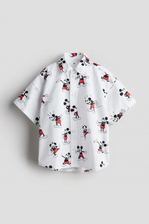Рубашка из хлопка с рисунком H&M