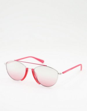 Розовые солнцезащитные очки с ободковой оправой -Розовый цвет Calvin Klein Jeans