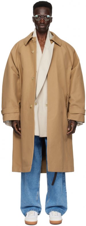 Светло-коричневое пальто реглан Hed Mayner