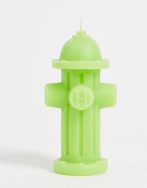 Зеленая свеча в виде пожарного гидранта -Зеленый цвет HUF