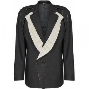 Пиджак , средней длины, размер 36, черный Boutique By Jaeger. Цвет: черный