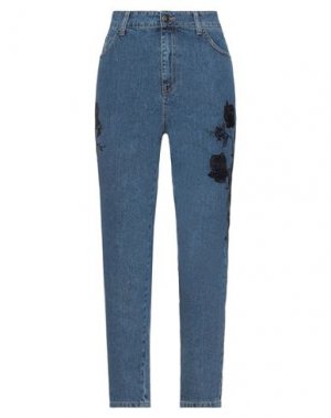 Джинсовые брюки KATE BY LALTRAMODA. Цвет: синий