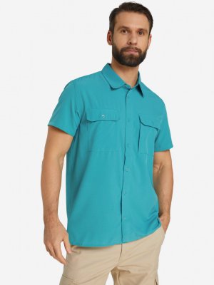 Рубашка с коротким рукавом мужская , Голубой Cordillero. Цвет: голубой