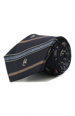 Шелковый галстук Brunello Cucinelli. Цвет: синий