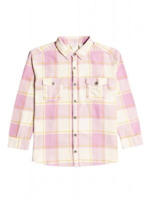 Детская рубашка с длинным рукавом Ultimate Love Roxy. Цвет: розовый