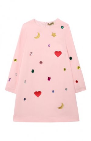 Платье из вискозы Stella McCartney. Цвет: розовый