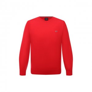 Шерстяной пуловер Paul&Shark. Цвет: красный