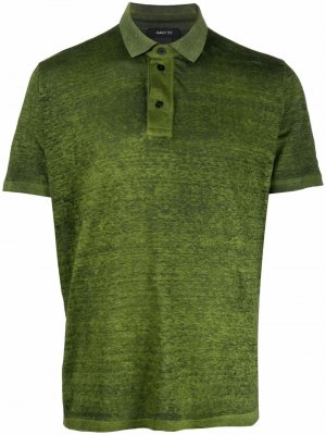 Mélange linen polo shirt Avant Toi. Цвет: зеленый