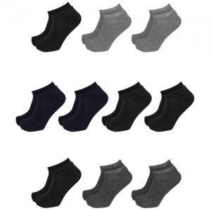 Носки детские 10 пар TUOSITE TSS1801-1-24-26 серый/черный/темно-серый/темно-синий. Цвет: серый/синий/черный