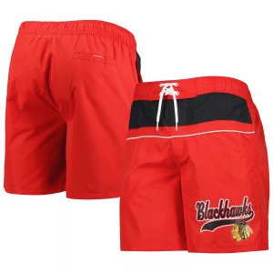 Мужские красные шорты для волейбола Chicago Blackhawks плавания вольным стилем Starter