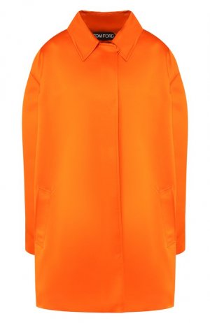 Шелковое пальто Tom Ford. Цвет: оранжевый