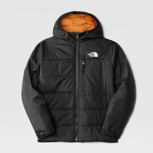 Подростковый пуховик Reversible Perrito Jacket The North Face. Цвет: черный