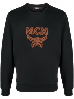 Джемпер с вышитым логотипом MCM. Цвет: черный