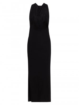 Облегающее платье макси с закручивающейся спиной , черный Helmut Lang