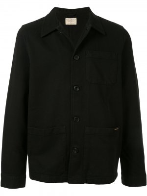 Куртка-рубашка Barney Wroker с карманами Nudie Jeans. Цвет: черный