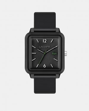 Studio 2011249 черные силиконовые мужские часы , черный Lacoste