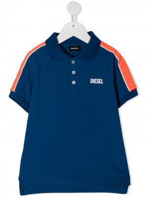 Рубашка поло Tralfys1 с контрастными полосками Diesel Kids. Цвет: синий